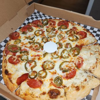 Hot Stone Pizza - Pepperoni jalapeño white sauce!! - Pizza Near Me - Sacramento, California Hot Stone Pizza - Pepperoni jalapeño white sauce!! - Pizza Near Me - Sacramento, California