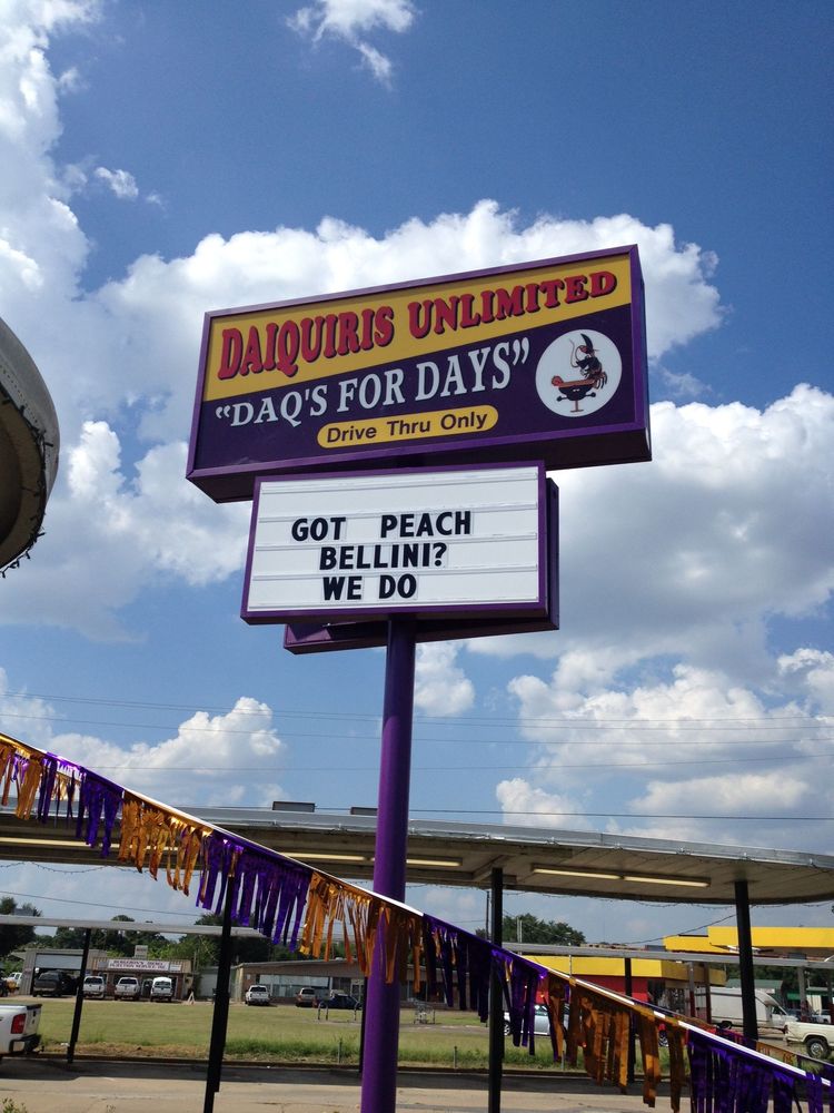 DAIQUIRIS UNLIMITED Updated August 2024 4812 Lee St, Alexandria, Louisiana Beer, Wine