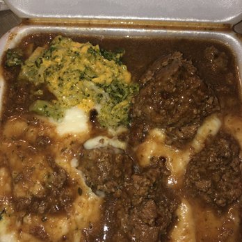 Key's Food Store - Meatloaf,mashed potatoes and broccoli &cheese, the plate spill from my driving $4.99 - Grocery Near Me - New Orleans, Louisiana