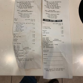McDonald's - a receipt and a calculator - Fast Food Near Me - Kansas City, Kansas McDonald's - a receipt and a calculator - Fast Food Near Me - Kansas City, Kansas