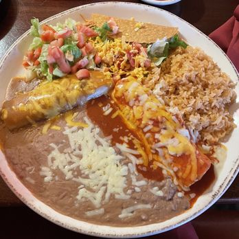 Torito - Three Combo plate with Burrito, taco and enchilada. - Mexican Near Me - Westborough, Massachusetts