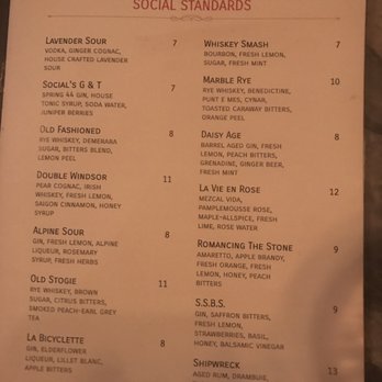 Social - Signature cocktails - Tapas/Small Plates Near Me - Fort Collins, Colorado