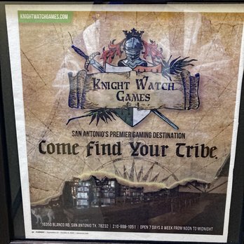 Knight Watch Games - Knight Watch Games. Come find your tribe. - Tabletop Games Near Me - San Antonio, Texas Knight Watch Games - Knight Watch Games. Come find your tribe. - Tabletop Games Near Me - San Antonio, Texas