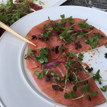 Yellowtail Japanese Restaurant & Lounge - Tuna Pizza - Japanese Near Me - Las Vegas, Nevada