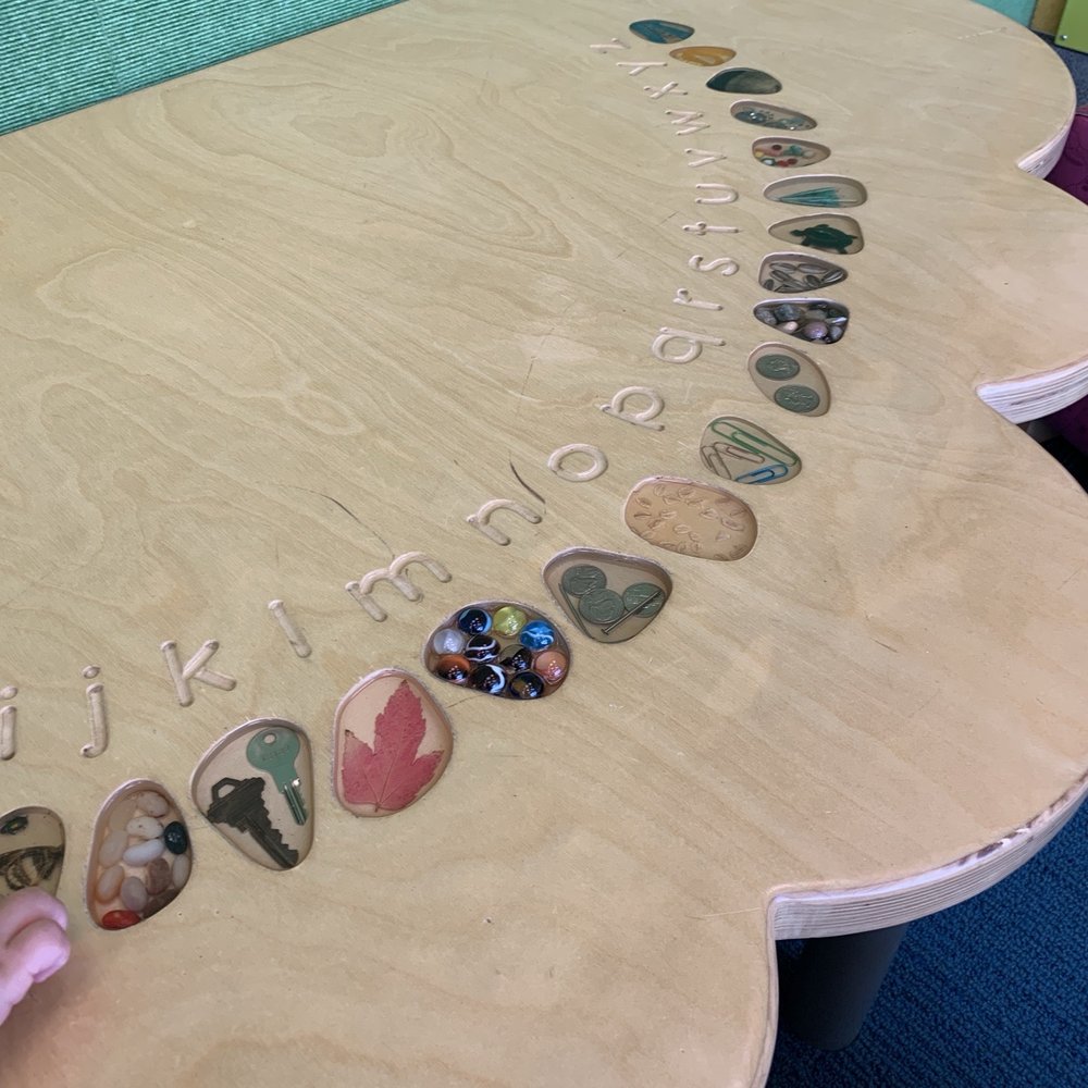 Johnson County Library - Monticello - ABC table in kids area - Libraries Near Me - Shawnee, Kansas