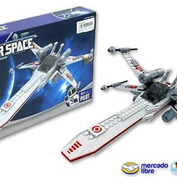 Outlet de Marcas - Conjunto de Blocks modelo espacial Outer Space,  con una cantidad de 227 piezas para niños desde  los 6 años + Nombre: outer space