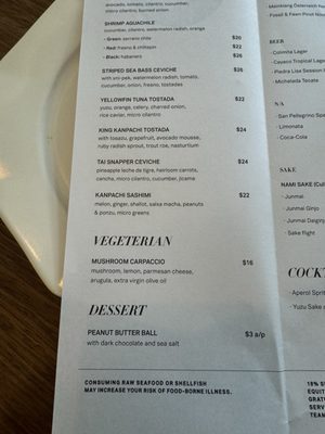Menu photo 7 Ceviche Project Los Angeles, CA