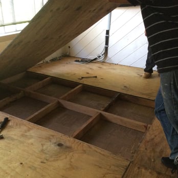 Old Town Flooring - 2 x 4's added and a thicker plywood placed in one room. - Flooring Near Me - Tustin, California