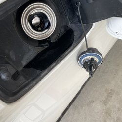 Dude Stop - Pic of gas leaking from the pump, smh.