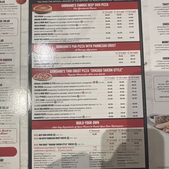 Giordano's - Menu - Pizza Near Me - Chicago, Illinois