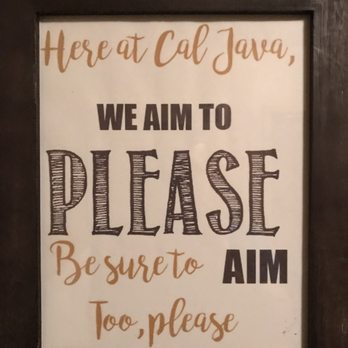 Cal Java Coffee Roasters - This is in the bathroom - Bakeries Near Me - Chico, California