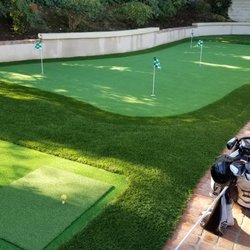 Elite Artificial Grass - Backyard putting green designed and installed by Elite.