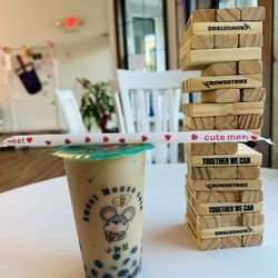 Sweet Mouse Cafe - Coffee milk tea with boba, 50% sugar
