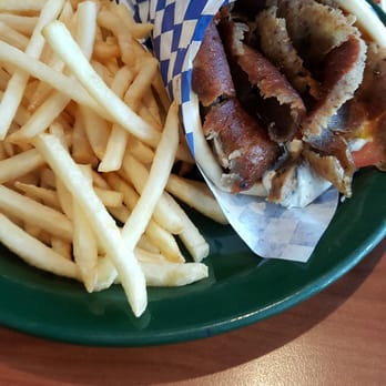 Athina Grill - Gyro Pita w/regular fries. - Greek Near Me - Seattle, Washington
