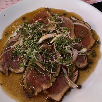 Tres Muchachos - Ahi Carpaccio - Breakfast & Brunch Near Me - Costa Mesa, California Tres Muchachos - Ahi Carpaccio - Breakfast & Brunch Near Me - Costa Mesa, California