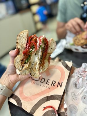 Modern Bread and Bagel by null
