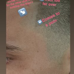 Blank Canvas Barbershop - He said if I could come in the next day, he would fix it. He can't fix it until it grows back or butcher the right side to match.