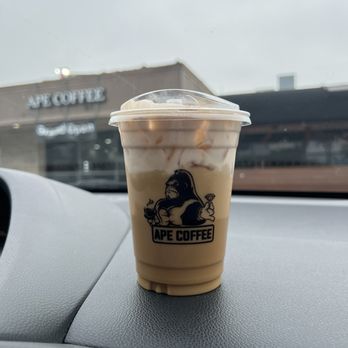 Ape Coffee - Monkey Business Latte - Coffee & Tea Near Me - Orange, California Ape Coffee - Monkey Business Latte - Coffee & Tea Near Me - Orange, California