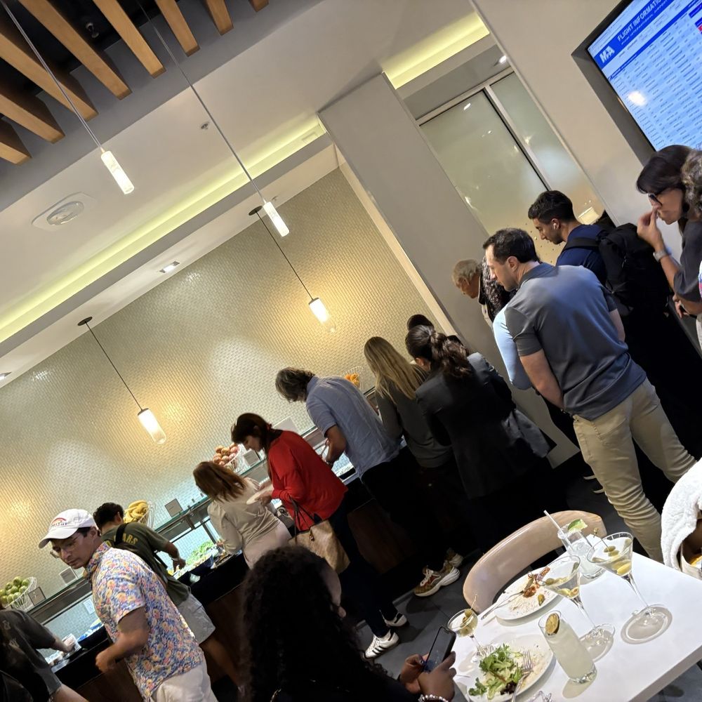 The Centurion Lounge - Line was 50 people long - Airport Lounges Near Me - Miami, Florida The Centurion Lounge - Line was 50 people long - Airport Lounges Near Me - Miami, Florida