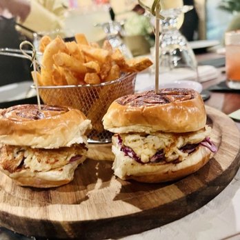 Ibis Cuisine - Salmon sliders appetizer w/fries - Caribbean Near Me - Virginia Beach, Virginia