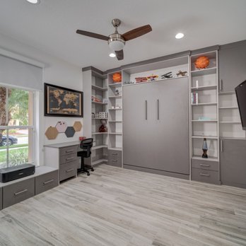 The Closets Company - Wall unit & home office with Wall bed system - Cabinetry Near Me - Pompano Beach, Florida The Closets Company - Wall unit & home office with Wall bed system - Cabinetry Near Me - Pompano Beach, Florida