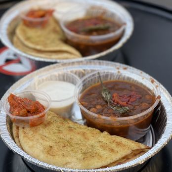 Chandni Chowk - two plates of food on a table - Food Trucks Near Me - Fremont, California Chandni Chowk - two plates of food on a table - Food Trucks Near Me - Fremont, California