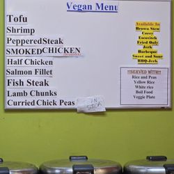Hilltop Caribbean Grill - Vegan menu