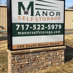 Manor Self Storage - Sign