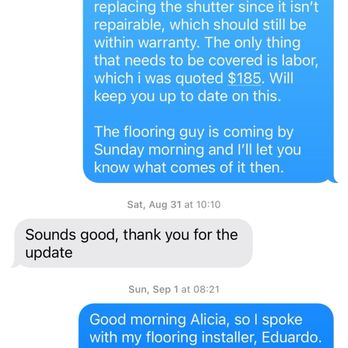 Mendoza's Cleaning - Proof of making early contact and providing estimated costs of repairs - Home Cleaning Near Me Mendoza's Cleaning - Proof of making early contact and providing estimated costs of repairs - Home Cleaning Near Me