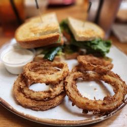 Martha Green's Dough'Lectibles - Onion rings and vegan sandwich