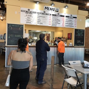 Tacos Calafia - Downtown - And the please wear a mask sign is down - Tacos Near Me - Phoenix, Arizona
