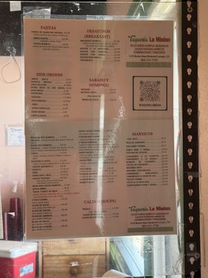Menu photo 1 Taqueria La Mision Lompoc, CA Menu photo 1 Taqueria La Mision Lompoc, CA