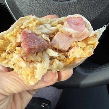 Ham 'n Scram - Breakfast Burrito filled with CHUNKS of real ham!! - Breakfast & Brunch Near Me - Westminster, California Ham 'n Scram - Breakfast Burrito filled with CHUNKS of real ham!! - Breakfast & Brunch Near Me - Westminster, California