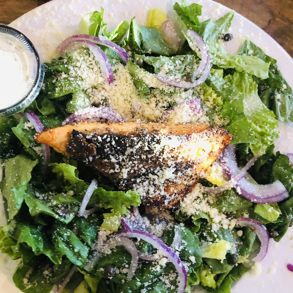 The Yelling Goat - Grilled Salmon Salad - Bars Near Me - Lancaster, New York