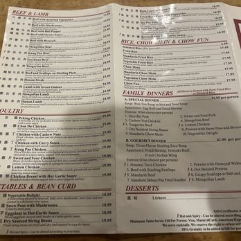 Mandarin Gourmet - Menu - Chinese Near Me - San Jose, California