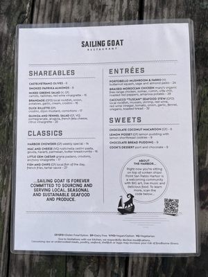 Menu photo 7 Sailing Goat Restaurant Richmond, CA Menu photo 7 Sailing Goat Restaurant Richmond, CA