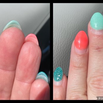 Pampered Nails - Grow out- this is 3 weeks!! - Nail Salons Near Me - Evergreen, Colorado