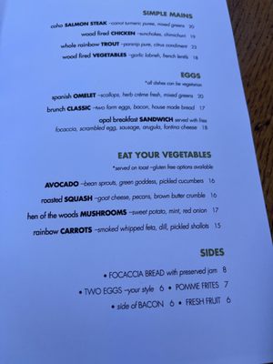 Menu photo 8 Opal Washington, DC, DC