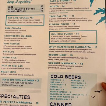 Rum Row - Menu - Lounges Near Me - Key West, Florida