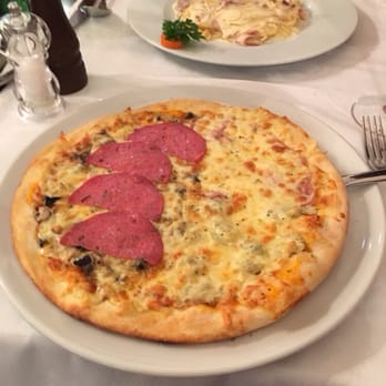 Prima Pasta - Love this place so much we went back a 2nd time on our trip. This is the Quarto stagioni pizza. Was very good - Italian Near Me - Lisbon, 11