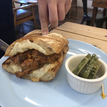 Willa’s - Meatball Sammie (pickles are so good) - Breakfast & Brunch Near Me - Catskill, New York