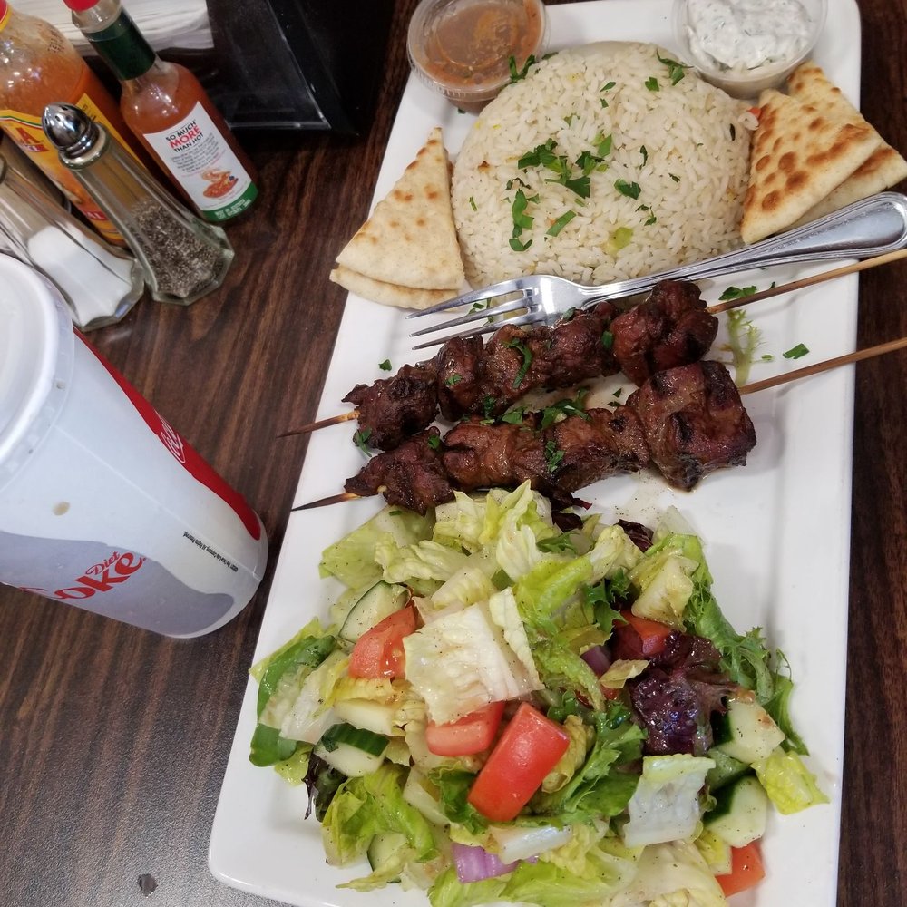 Grill & Chill Restaurant - beef kabob plate - Mediterranean Near Me - Lompoc, California Grill & Chill Restaurant - beef kabob plate - Mediterranean Near Me - Lompoc, California