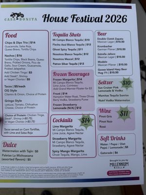 Menu photo 2 Casa Bonita at Millenium Park Chicago, IL Menu photo 2 Casa Bonita at Millenium Park Chicago, IL