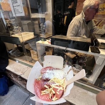 Dal Moro's - forgot what this was called but the pasta is under all the salami - Fast Food Near Me - Venezia, VE