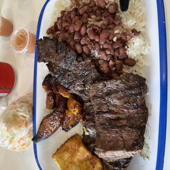 Fritanga NicaPower - 2 strips of steak , fried cheese and plantains...amazing lunch today !! - Nicaraguan Near Me - North Miami, Florida Fritanga NicaPower - 2 strips of steak , fried cheese and plantains...amazing lunch today !! - Nicaraguan Near Me - North Miami, Florida