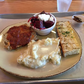 Urban Plates - Turkey meatloaf (2 slices is a serving) with bbq sauce, mashed potatoes, beet salad and a free cookie sample. - Salad Near Me - Pasadena, California
