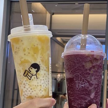 Heytea - Coconut mango boom Grape crush - Bubble Tea Near Me - Glendale, California