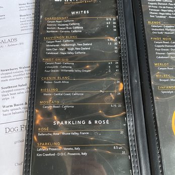 Bar North - Wine menu - New American Near Me - Huron, Ohio