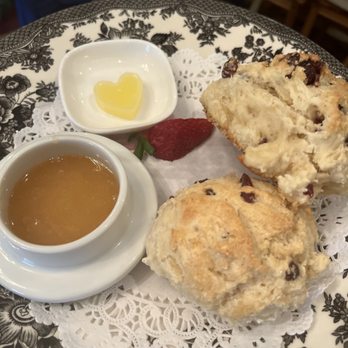 Charlotte's Tea Room - Scones w butter and lemon curd - Tea Rooms Near Me - Warwick, New York Charlotte's Tea Room - Scones w butter and lemon curd - Tea Rooms Near Me - Warwick, New York