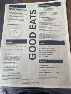 Menu photo 3 The Junction 144 Julian, PA